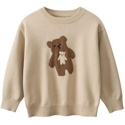 Kinderkleding Lente Nieuwe Aankomsten Kinderpullovers Baby Meisjes Pullovers 140cm beige