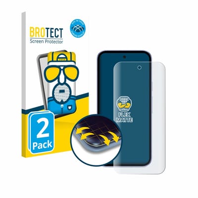 BROTECT - Screenprotector voor Google Pixel 9a - Folie Beschermfolie matte volledig dekking 2 Stuks