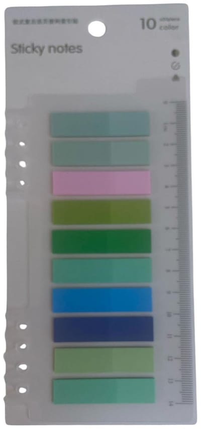 Index Tabs 200 tabs/stickers – 10 kleuren sticky notes – Markeertabs en memoblaadjes – Leuk kerstcadeau, sinterklaascadeau of schoencadeau voor hem en haar – Cadeaus onder €10 – Perfect voor bullet journal en boek annotatie