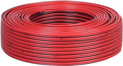 Elektrische kabel - Verlengkabel Snoer - Verlichting Aansluiten - Zuurstofvrij Koper - 50 meter - Rood Zwart