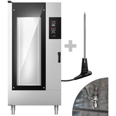 GGM Gastro Kombidämpfer - Digital - 20x GN 1/1 oder 10x GN 2/1 - inkl. Waschsystem, Temperaturfühler & Gestellwagen