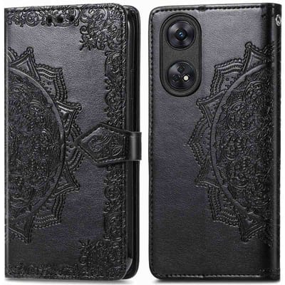 imoshion Hoesje - Geschikt voor Oppo Reno 8 T (4G) - Mandala Bookcase - Zwart