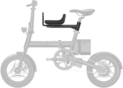 Fietsstoel Kinderen - Fietszitje Peuters - Veilig Vervoer - Met Leuning - 48x20x22cm - Zwart