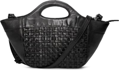 Pia Ries | Kleine Chique Handtas | Deens Design | Leer tas | Zwart - Washed