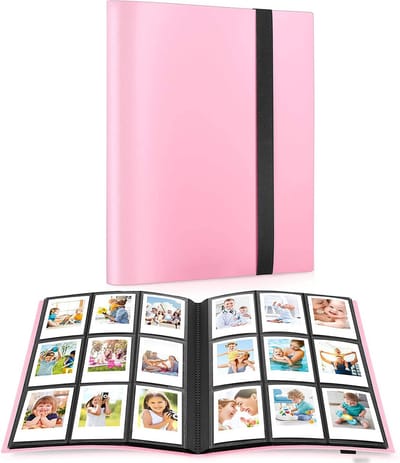 YONO Fotoalbum XL - Geschikt voor Fujifilm Instax Mini 12 - Polaroid - 360 Foto’s - Fotoboek - Roze