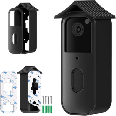 Deurbel Houder - Camera Bevestiging - Veilige Installatie - Geen Boren Nodig - Specifiek Model - Zwart