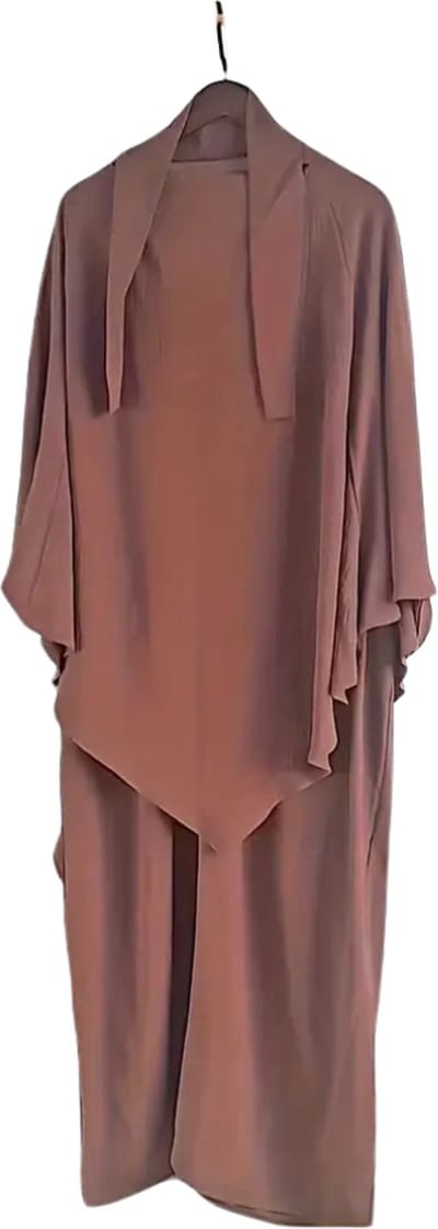 Nivard Islamitische Kleding - Djellaba Dames - Moslim Kleding - Arabisch Dames Kaftan - Alhamdulillah - Koffie