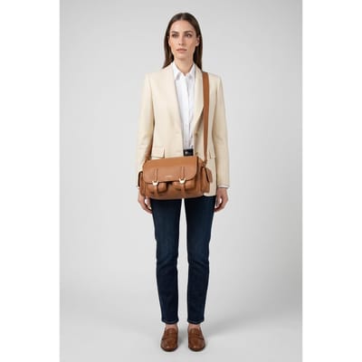 Coccinelle campus Cuir Maat: OS | Schoudertassen Outlet | Dames | Bruin