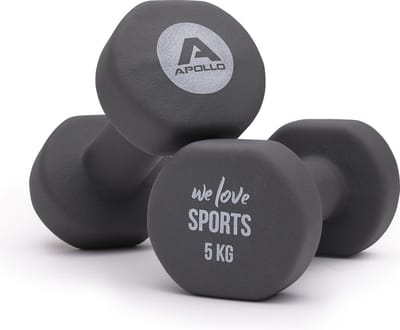 Apollo Halterset | Fitnesshalters 2x 5kg | Dumbbells voor Vrouwen & Mannen| Dumbbell Weights | 5kg-Gewichten