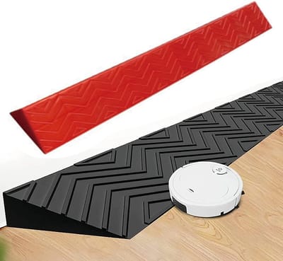 Drempelhulp Oprit - Stoeprandhelling Rolstoel - Obstakels Overbruggen - Antislip Oppervlak - 100x12x5.5cm - Rood