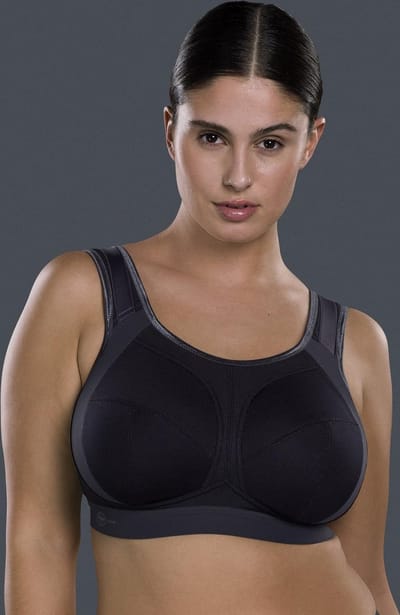 Anita Active Extreme Control Plus Sport Bh 5567 Zwart/Antraciet - maat EU 65F / FR 80F