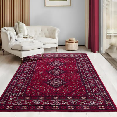 Flycarpets Klassiek Rood Vloerkleed Alcon - Oosters motief - Perzisch Tapijt - Woonkamer - 280x380 cm