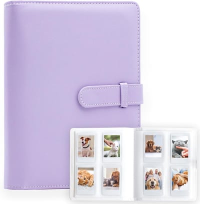 Fotoalbum - Omslag voor 256 foto's - Compatibel met Fujifilm Instax Mini 12/11/9/8 - Paars
