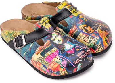 Goby – Urban Pop Dames Clogs – Vegan – Handmade – Maat 36