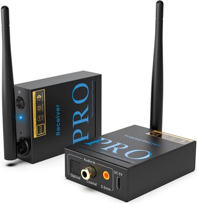Draadloze Audio Zender en Ontvanger - 2.4GHz Lossless Geluidsoverdracht
