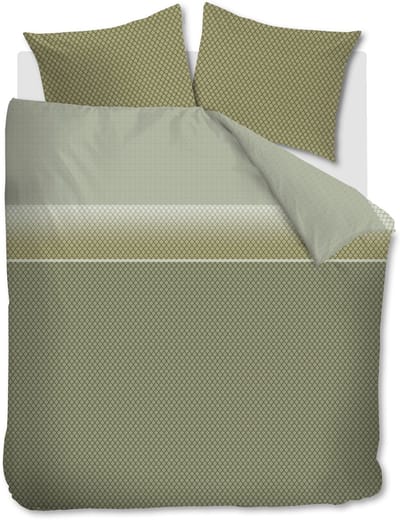 Beddinghouse Riven dekbedovertrek - Lits-Jumeaux - 240 x 200/220 cm - Groen