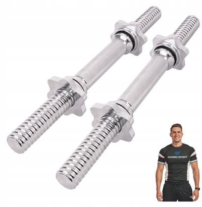 Marbo Sport - Halterstang schroefsluiting - Barbell - 40 cm - Voor krachttraining en thuisgym en Home Gym - Max. 200 kg