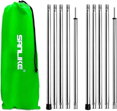 Verstelbare RVS Tentstokken 200 cm - Telescopische Stangen voor Luifel, Tarp of Shelter