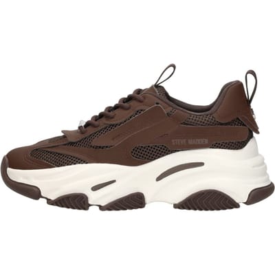 Steve Madden Possession Sneakers Laag - Donkerbruin - Maat 42