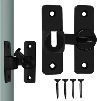 Veilige Deurslot voor Schuifdeuren - Compleet Set voor Keuken, Tuin en Slaapkamer - Zwart, Duurzaam en Betrouwbaar