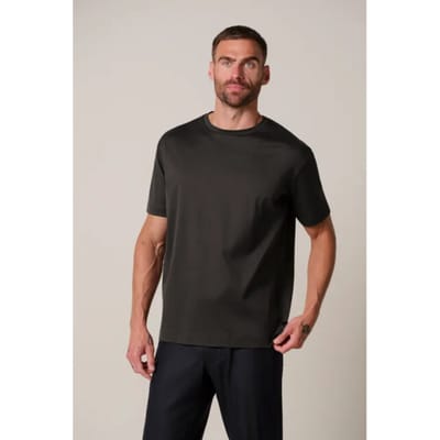 Profuomo Ppxt30002h t-shirt crew neck short sleeve dark brown