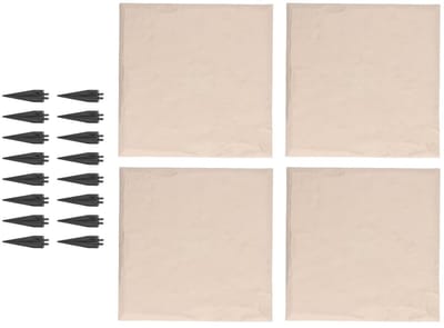 Stapstenen Set - Buiten Vloerstenen - Tuin Decoratie - Robuust Ontwerp - 4 Stuks 39cm - Grijs