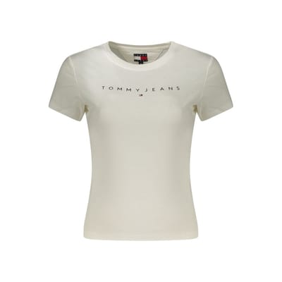 Tommy Hilfiger Tjw Slim Linear Tee Ecru Taglia: XS | Maglie Sportivi Outlet | Donna | Marrone