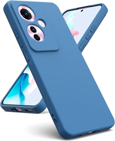 Casemania Hoesje Geschikt voor Oppo Reno 11F - Reno 11 F - Blauw - Liquid Siliconen Back Cover
