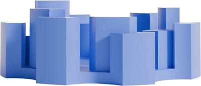Fiastra Marova sleutelbakje - sleutel organizer - sleutelhouder - blauw - 20 x 20 x 6 cm