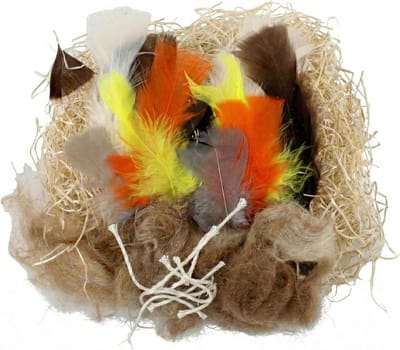 Nestmateriaal Vogels - Vogelvoer - Nest Bouwen - Natuurlijk Materiaal - 9 gram - Natuurlijk