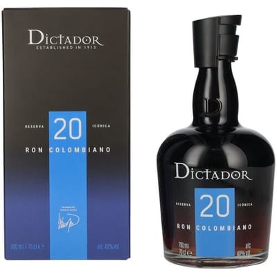Dictador rum Dictador 20 Years Old Reserva Icónica Ron Colombiano 40% Vol. 0,7l in geschenkverpakking