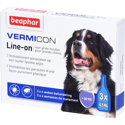 Beaphar® Vermicon Line-On Grote Hond 3x4,5 Unidosis-pipetten