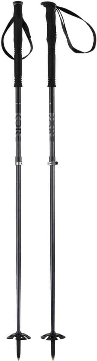 Skistokken Volwassenen - Uniseks Ski Accessoires - Alpineskiën Wintersport - Aluminium Constructie - Eenheidsmaat - Zwart Antraciet
