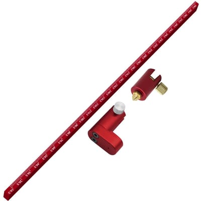 Metrische Inch Passer Krabber Centerzoeker Verstelbare Tekencirkel Liniaal Houtbewerking Vaste Puntmeter brown