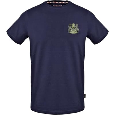 Aquascutum Heren Jersey Crew Hals T-shirt (Marine)