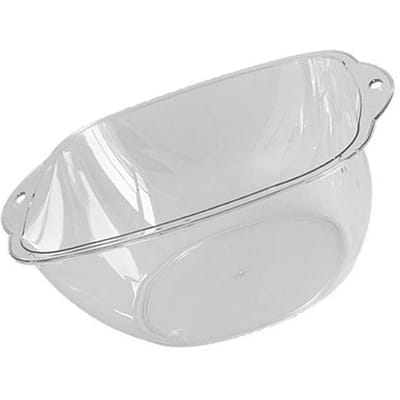 Transparant Plastic Wastafel Multifunctioneel Stijlvol Eenvoudige Stijl Verdikt Duurzaam Helder Gezichtsbassin voor Thuis S white
