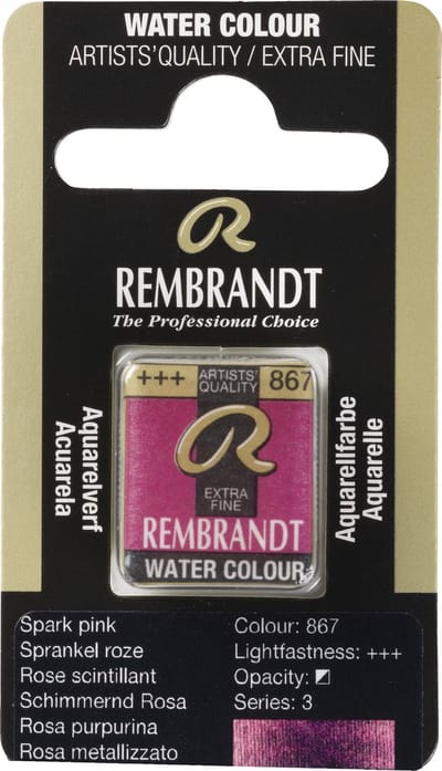Aquarelverf - 867 Sprankel Roze - Rembrandt - Napje