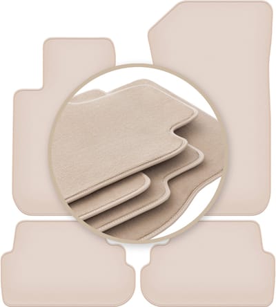 PREMIUM beige vloermatten voor: BMW 1 E88 cabriolet 2004-2011