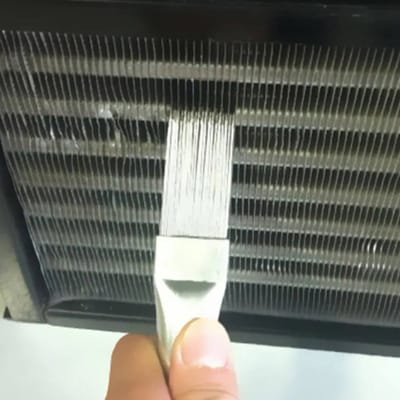 *** Airconditioner Kam / Borstel - Condensor Radiator Borstel - Airconditioning condensator reinigingsborstel - RVS - van Heble® ***