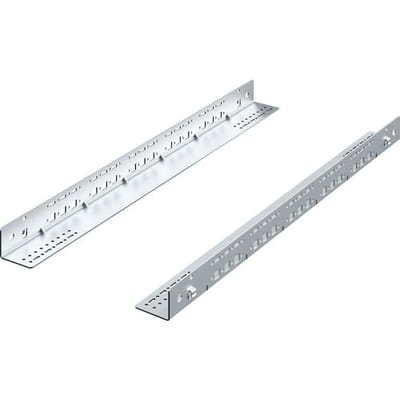 Rittal 5501.420 19 inch Rails voor patchkast 1 HE Variabele bevestigingsrails, Geperforeerd