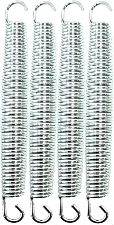 Trampoline veren - Vervangende veren - Veilig springplezier - Roestbestendig materiaal - 216 mm - Zilverkleurig