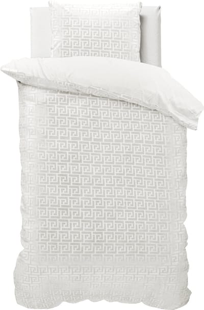 Sleeptime Fashion Dekbedovertrek - 140x200/220 + 1 kussenslopen 60x70 - Wit - Tweepersoons