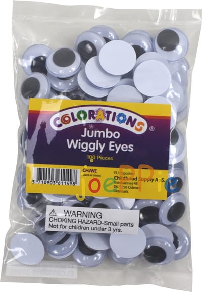 Colorations Wiebeloogjes - 100 Grote wiebeloogjes van 2,2 cm