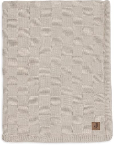 Jollein Baby Deken Ledikant - 100x150cm - Box Knit - Warm Sand/Velvet