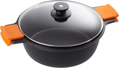 28 cm Hoge Kookpot Geschikt voor Alle Fornuizen incl. Inductie - Gegoten Aluminium