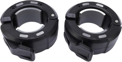 Dumbbell Clamp Collars met Magnetische Opslag en Arrow Mechanisme voor Standaard Halters - Set van 2, Duurzaam Nylon en Siliconen