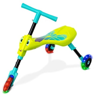 Vouwbare Driewieler voor Peuters 1-3 Jaar - Lichtgevende Trike Met Antenne Sturing