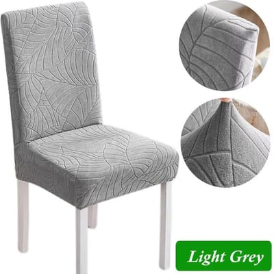 Housses de Chaise Genina Extensibles Set de 1/4/6 Imperméables Anti-poussière Faciles à Nettoyer S'appliquent à Salle à Manger Bureau Hôtel Restaurant 1PC