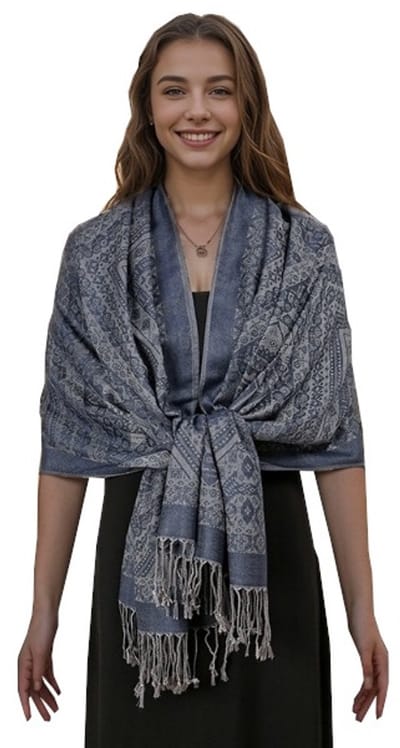 Sjaal Dames – Luchtige Sjaal – Omslagdoek – Blauw