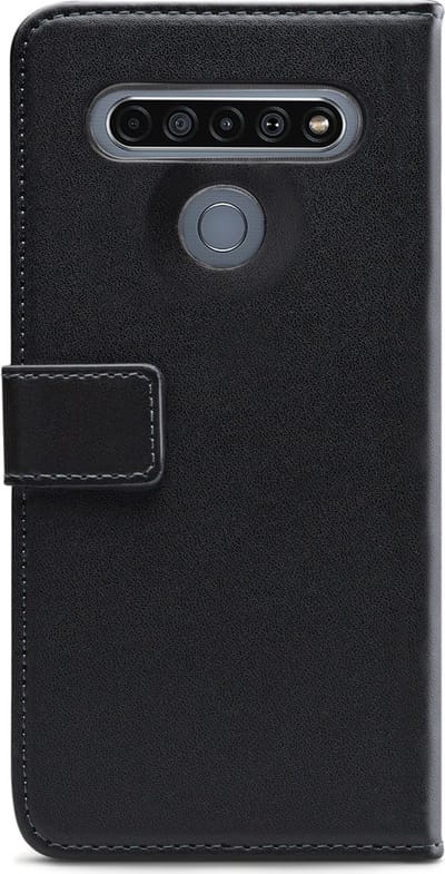 Mobilize Telefoonhoesje geschikt voor LG K61 Hoesje | Mobilize Classic Gelly Wallet Bookcase Portemonnee | Pasjeshouder voor 2 Pasjes | Telefoonhoesje voor Pinpas / OV Kaart / Rijbewijs - Zwart